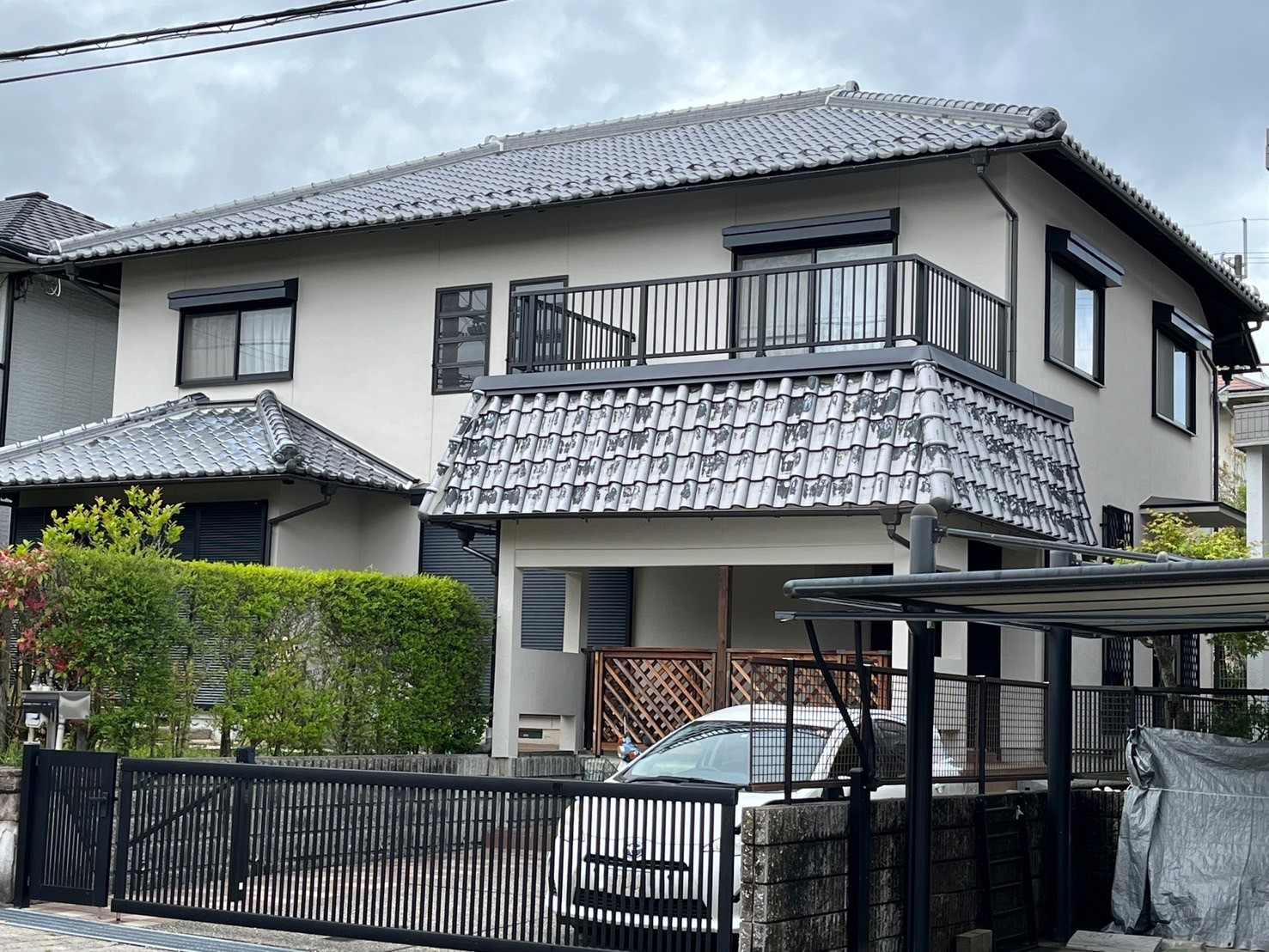 三田市けやき台のK様邸_ベランダからの漏水により梁が下がった戸建の改修工事