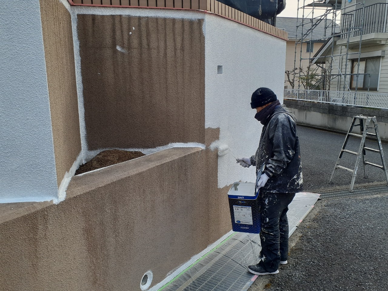 三田市のH様邸_IG工業のスーパーガルテクトによるカバー工法と外壁塗装