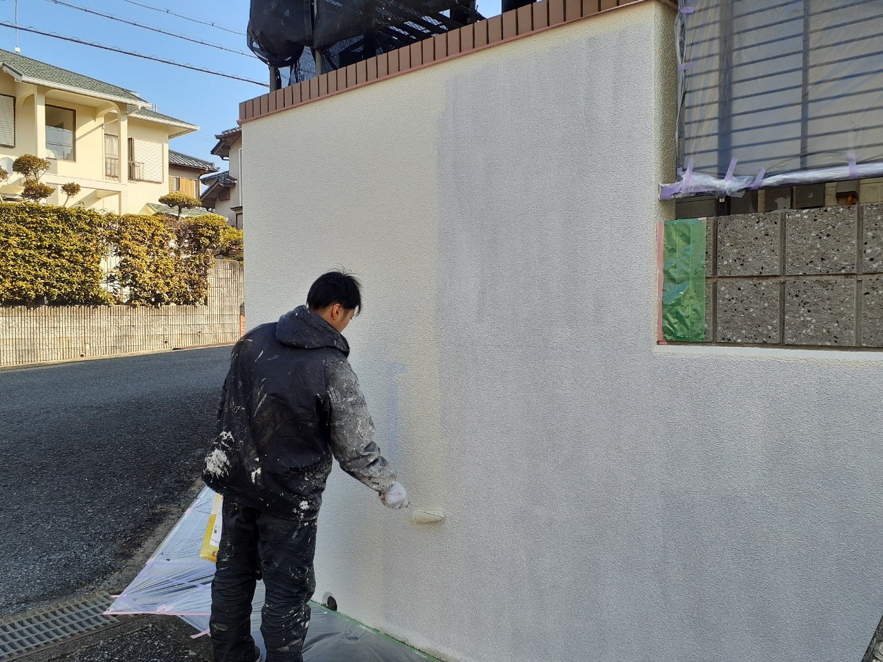 三田市のH様邸_IG工業のスーパーガルテクトによるカバー工法と外壁塗装