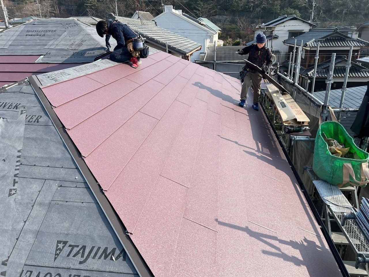 三田市のH様邸_IG工業のスーパーガルテクトによるカバー工法と外壁塗装